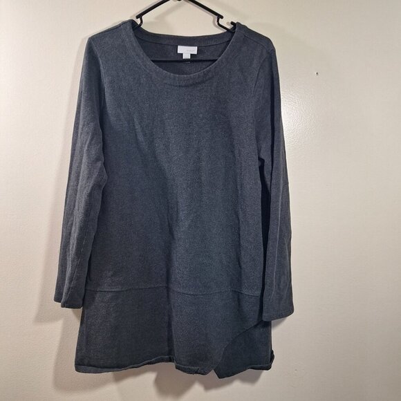 Pure J Jill Gray 3/4 length sleeve size large - Picture 1 of 3